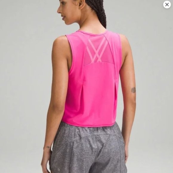 NWT 6  Lululemon Sculpt Cropped Tank Top Sonic Pink - Picture 2 of 8